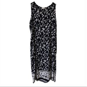 90s Vintage floral midi dress